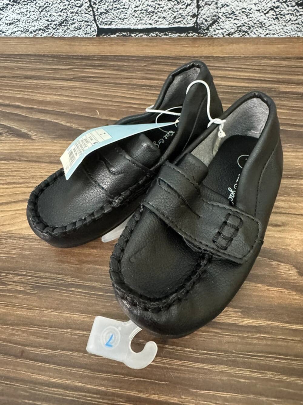 NWT Toddler Cat & Jack Black Abbott Loafers - Size 7